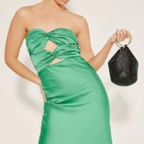 Oloa Bero  Ellie Crystal Mesh Ring Handle Bag - Picture 2 of 8